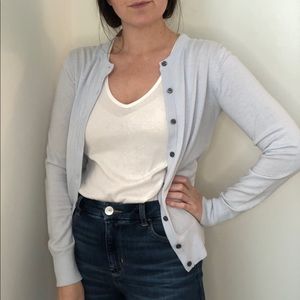 Light Blue Button Down Cardigan